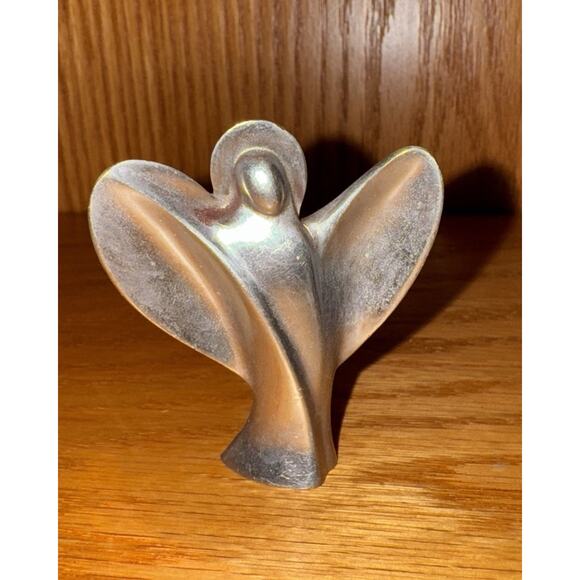 Vintage 1990's Suellen Pewter Angel Figurine 2.5” "Angel of Joy" - Picture 7 of 9